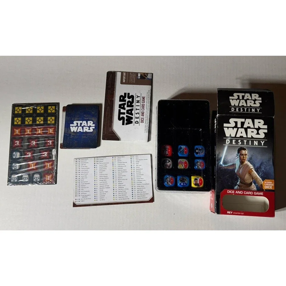 STAR WARS DESTINY FANTASY DICE GAMES REY STARTER SET